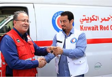 سيارتان إسعاف من الكويت للهلال الاحمر الأردني سيارتان إسعاف من الكويت للهلال الاحمر الأردني